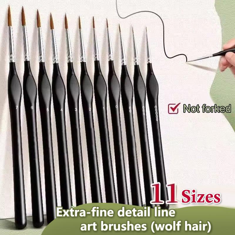 Miniature Painting Set - Z.11Pcs Miniature Detail Paint Brush Set