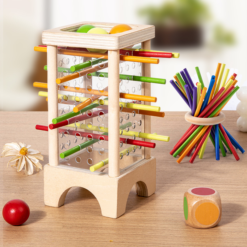 Board Game With Questions - Wooden Stick Board Game Parent Child