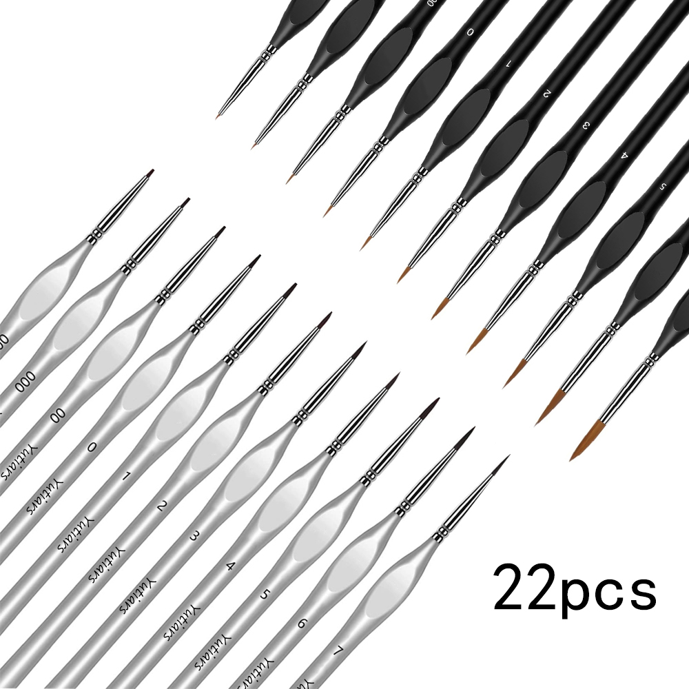 Miniature Painting Set - 22 Pcs Miniature Detail Paint Brush