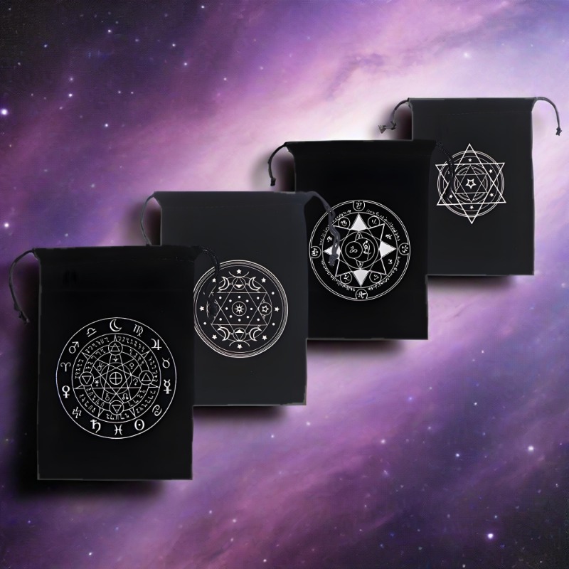 Board Game Oracle - 1Piece 12x18cm Black Velvet Tarots Bag