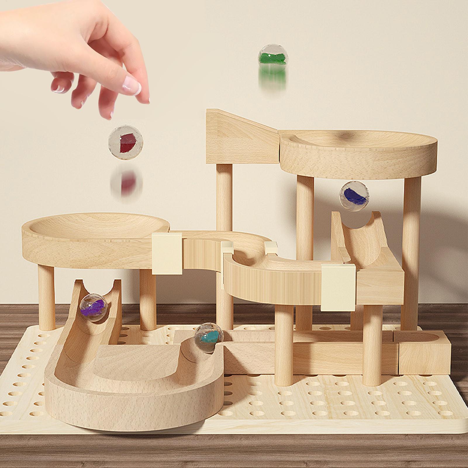 Wooden Marble Maze Race Track  - đánh giá và giá Board Game Race Track