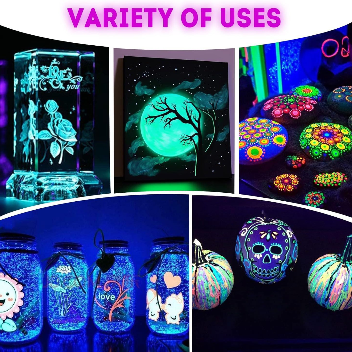 10 Colors 60ml Glow in Dark Ac - đánh giá và giá Miniature Painting Set
