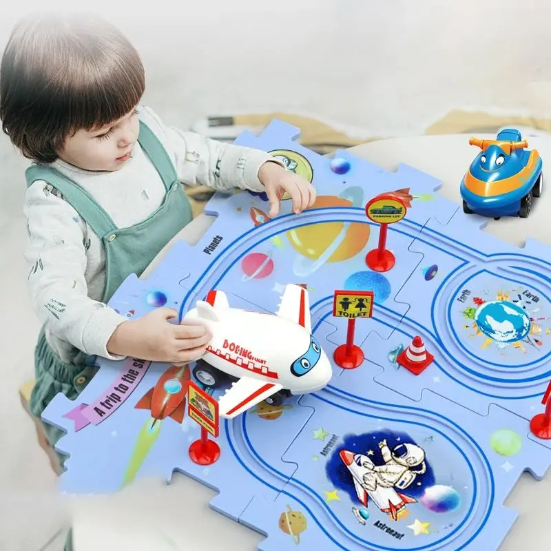 Children's Educational Puzzle  - đánh giá và giá Board Game Race Track
