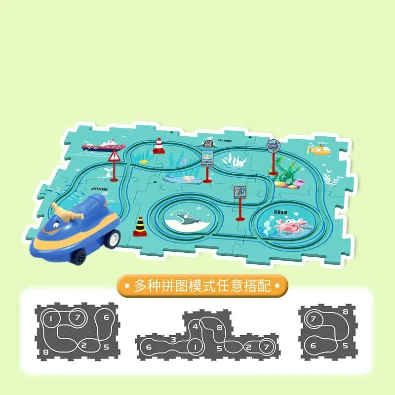 Children's Educational Puzzle  - đánh giá và giá Board Game Race Track