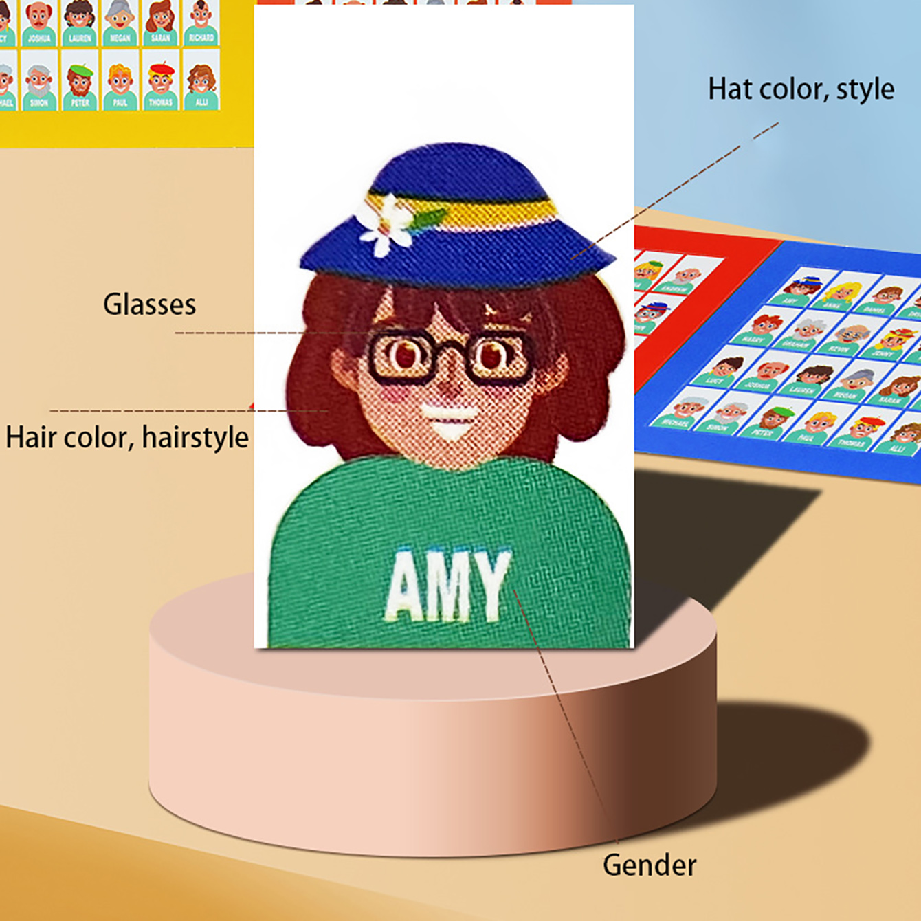 Family Guessing Board Game Who - đánh giá và giá Board Game Who Is It