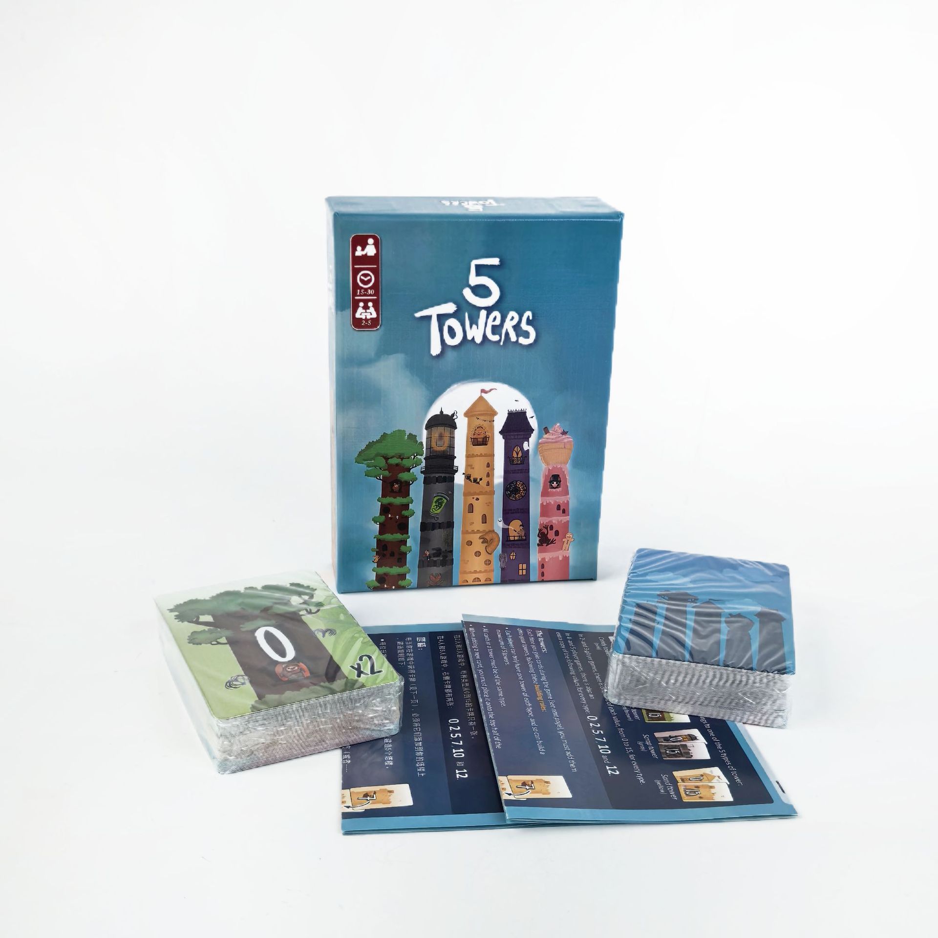 5 Towers Strategy Stacking Tow - đánh giá và giá Board Game For 5 Players