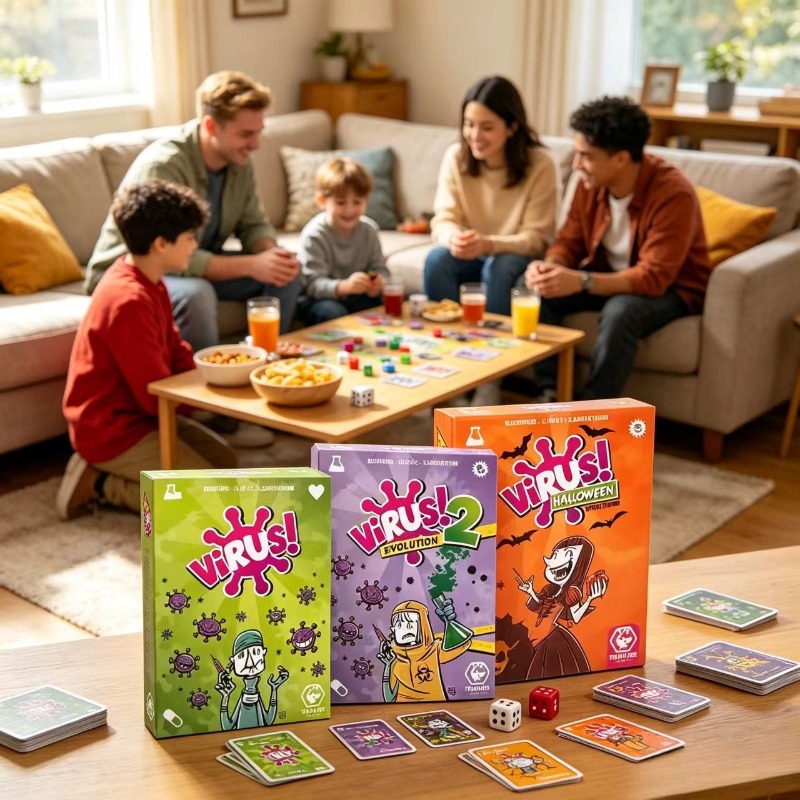 Family Strategy Card Game Set  - đánh giá và giá Board Game Virus
