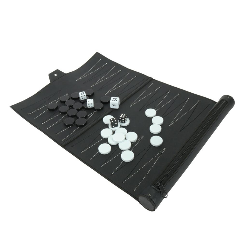 Vintage PU Leather Backgammon  - đánh giá và giá Board Game For 5 Players