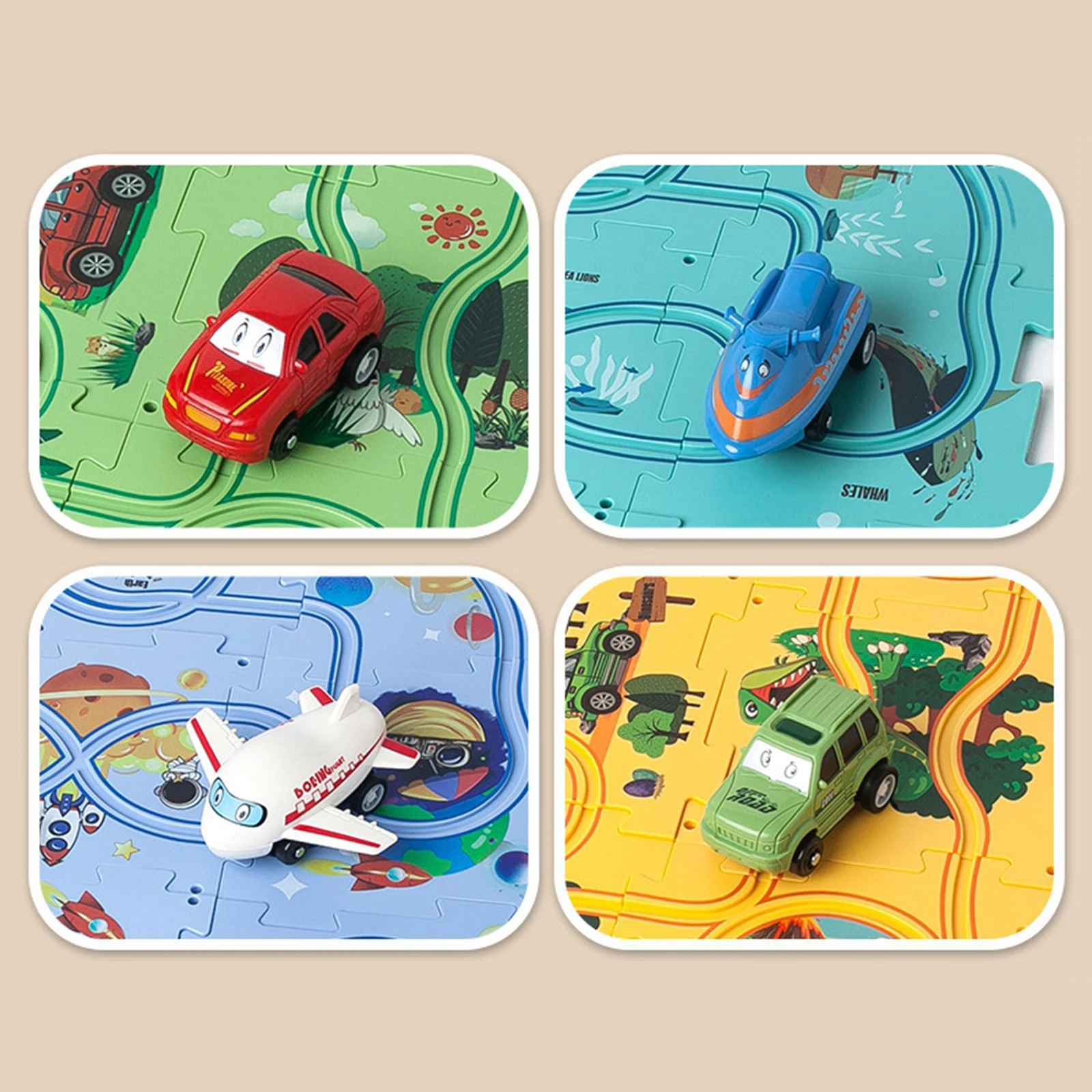 Montessori Kids Electric Rail  - đánh giá và giá Board Game Race Track