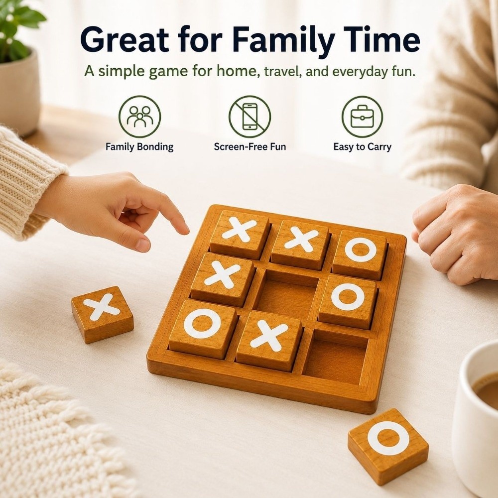 Portable Wooden Tic Tac Toe Wo - đánh giá và giá Board Game For 5 Players
