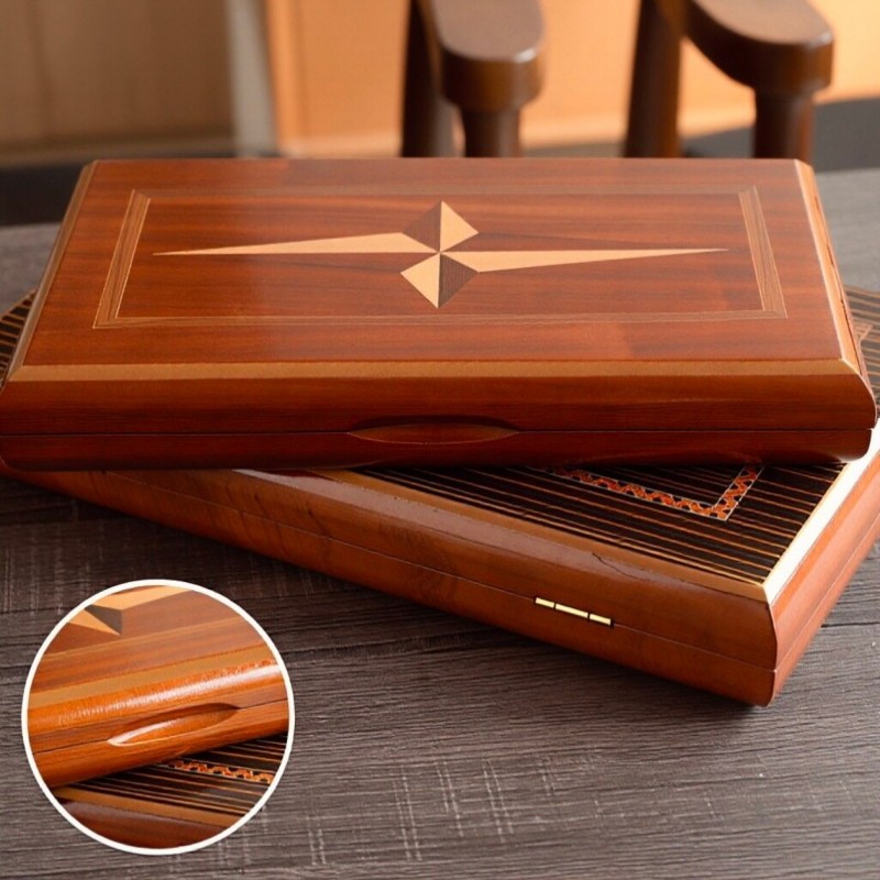 Solid Wood Backgammon 11-19 In - đánh giá và giá Board Game Vantage