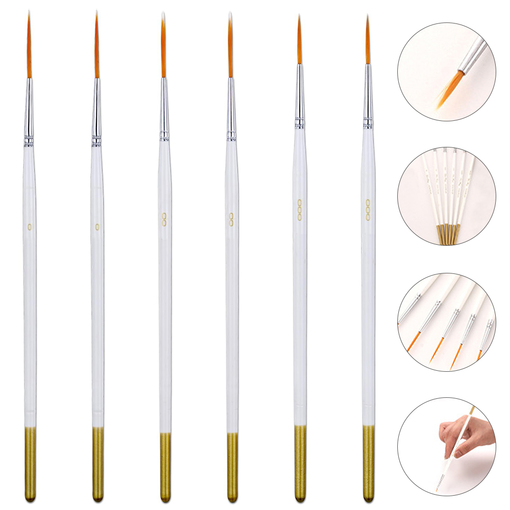 6pcs/set Script Paint Brushes  - đánh giá và giá Miniature Painting Set