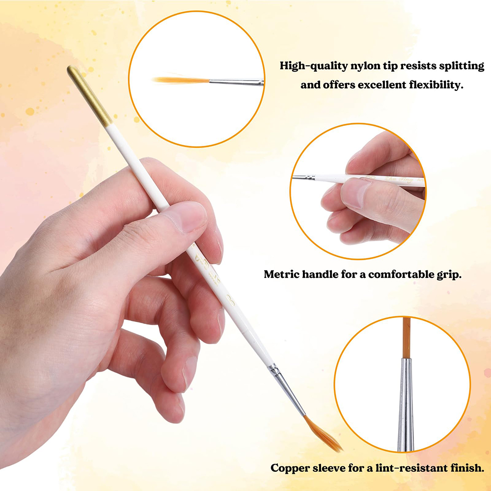 6pcs/set Script Paint Brushes  - đánh giá và giá Miniature Painting Set