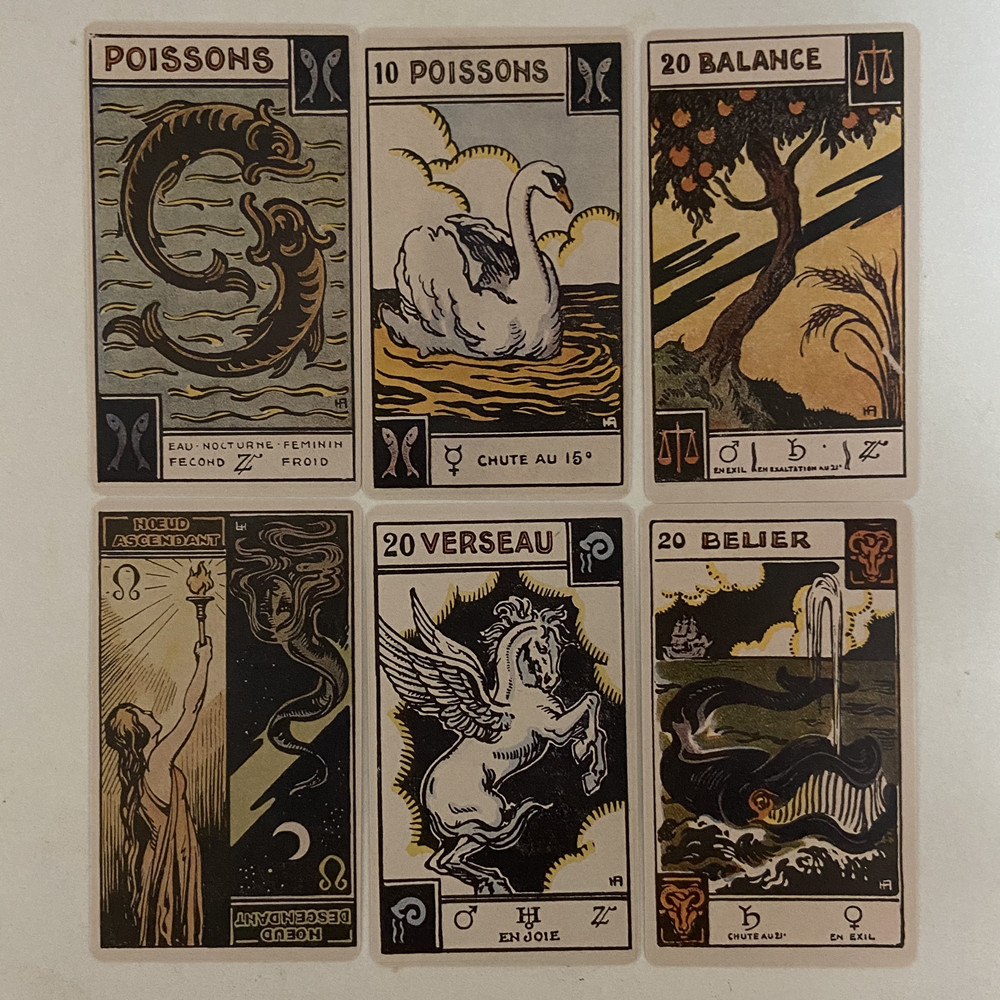 vintage zodiac oracle cards 48 - đánh giá và giá Board Game Vantage