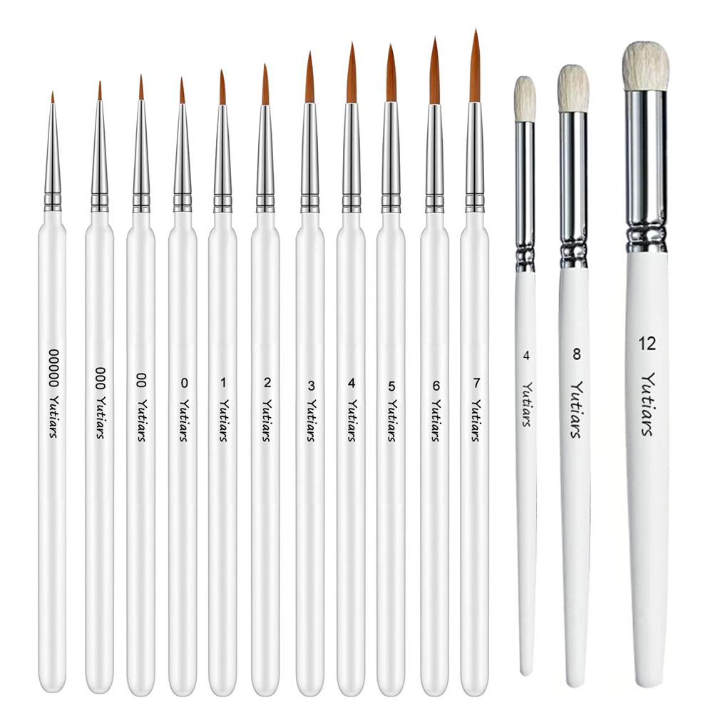 Wood Handle 14PCS Fine Detail  - đánh giá và giá Miniature Painting Set
