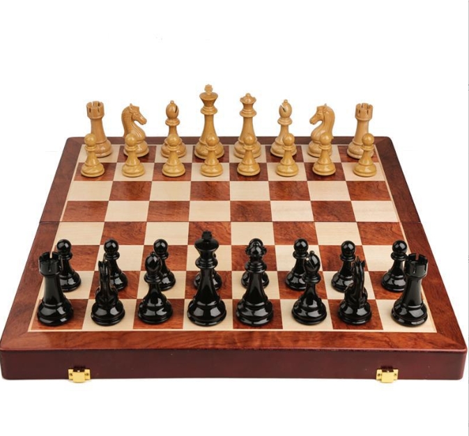3 in 1 wooden chess foldable c - đánh giá và giá Board Game Logo