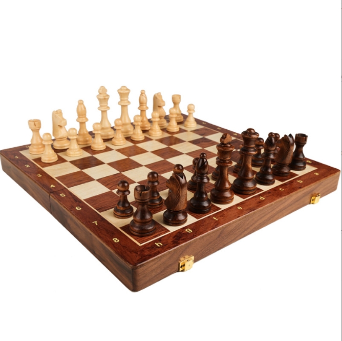 3 in 1 wooden chess foldable c - đánh giá và giá Board Game Logo