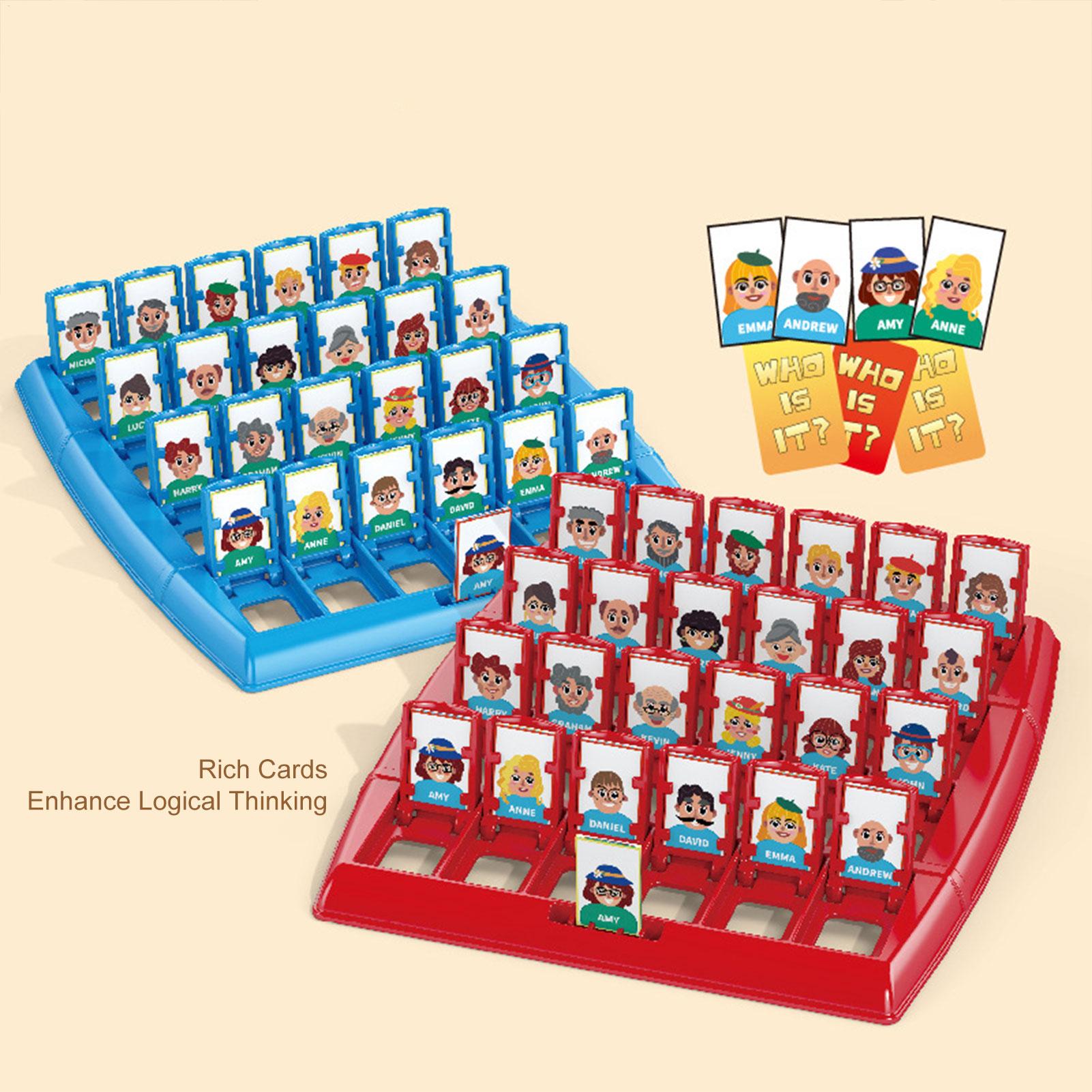 min size Guess who I am board  - đánh giá và giá Board Game Who Is It