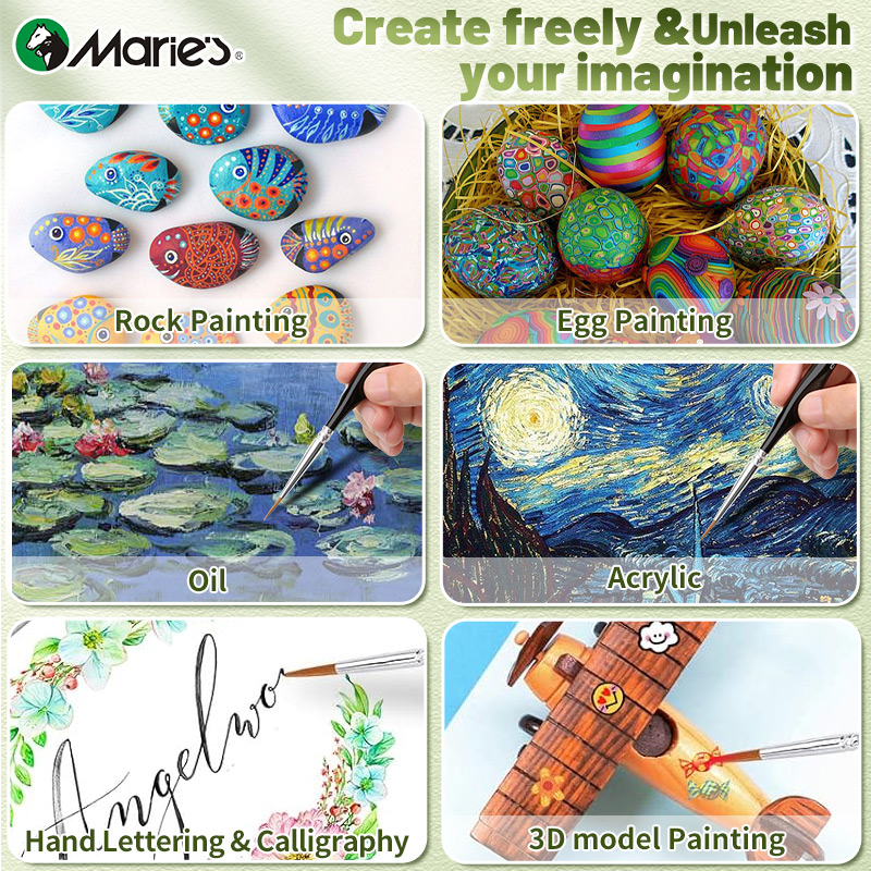 10/12/15pcs 00000 Marie's Mini - đánh giá và giá Miniature Painting Set