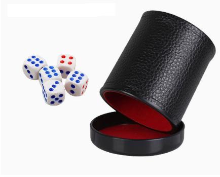 Leather Dice Cup with Lid Gree - đánh giá và giá Board Game Yahtzee