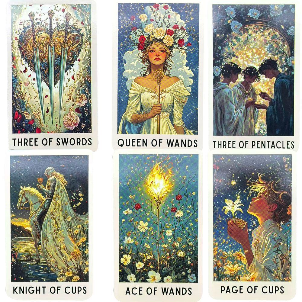 78 Enigmatic Bloom Tarot Cards - đánh giá và giá Board Game Oracle