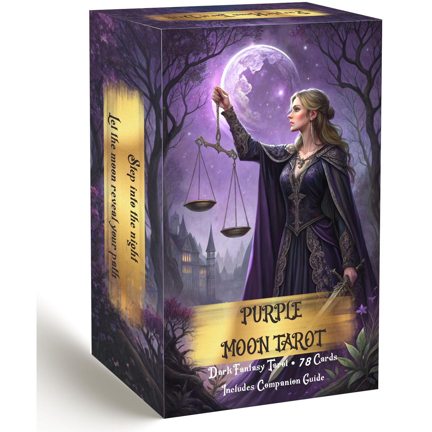 Purple Moon Tarot Cards Deck w - đánh giá và giá Board Game Oracle